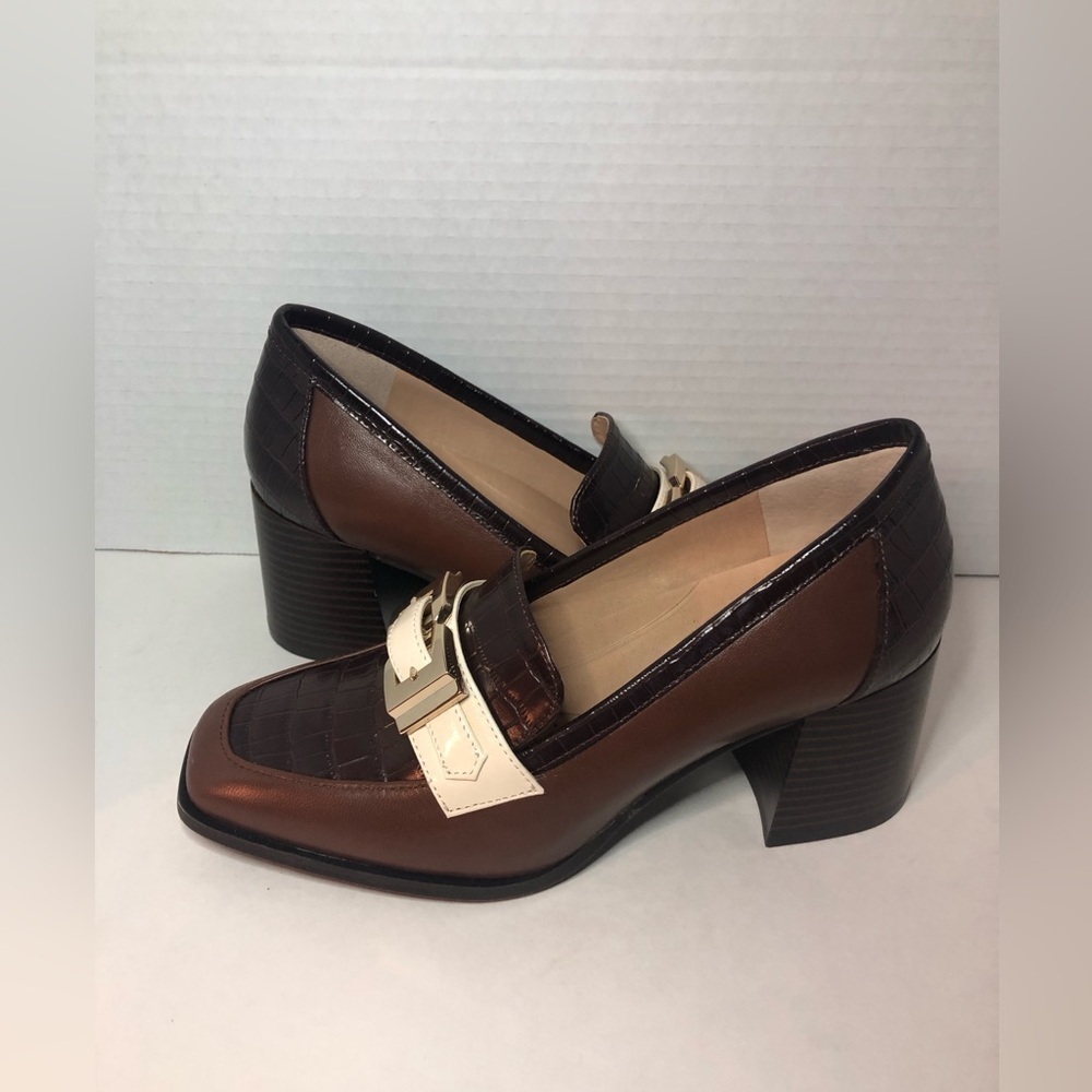 Alex Marie Elegant Brown and Cream Women's Loafers NEW size 6.5 - Picture 11 of 16